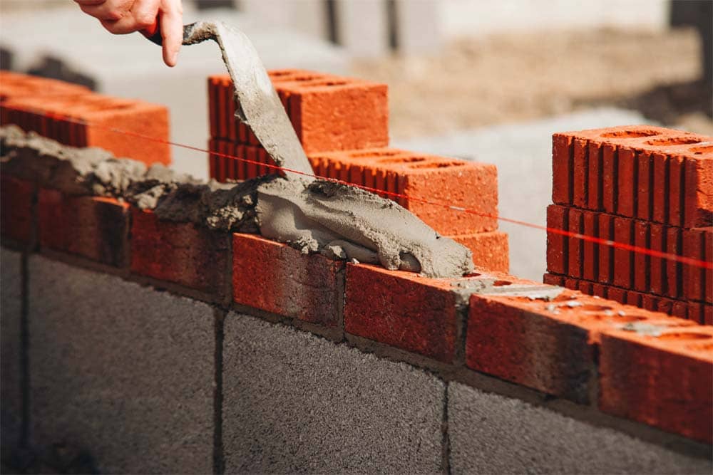 custom home exterior with new masonry construction in Brooklyn NY